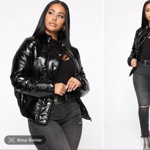 FASHION NOVA SHINY BOMBER